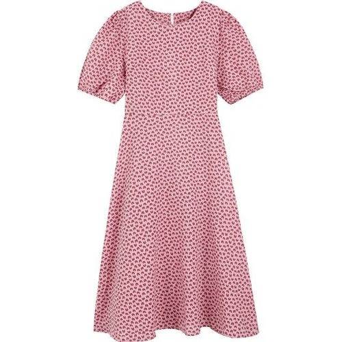 Love Print Casual Midi Holiday Dresses Women,Summer Vintage Short